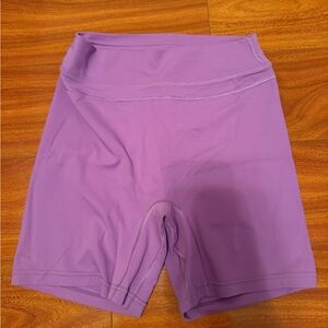 TomTiger Women’s’ High-Waist Lavender Yoga Shorts